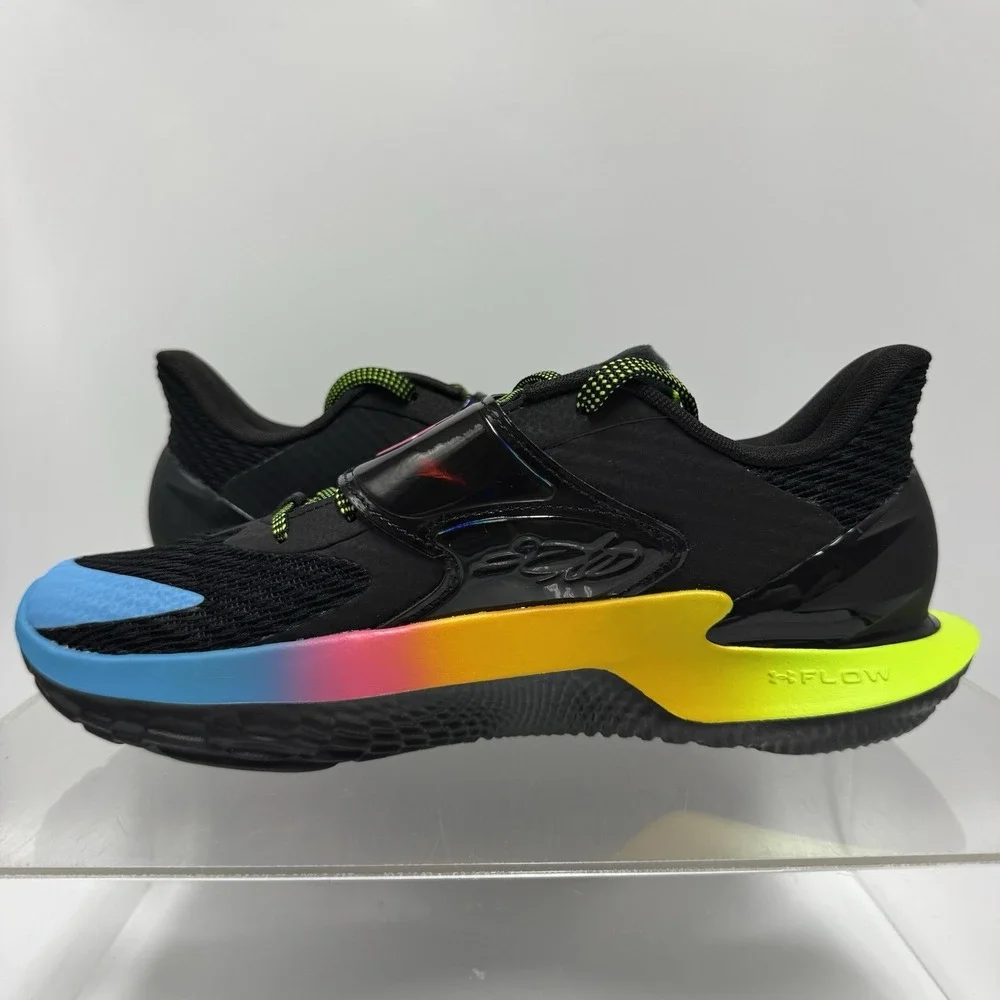 Brand New Under Armour Curry D Fox 2 6011189-001 Black Blue Shoes Men's size 8.5